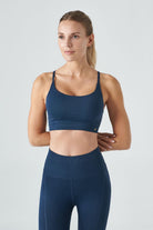 Jerf-Pine Ayarlanabilir İnce Askılı Bra Lacivert-Spor Sütyeni-1-Milagron.com