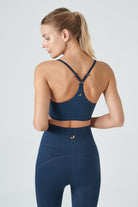 Jerf-Pine Ayarlanabilir İnce Askılı Bra Lacivert-Spor Sütyeni-2-Milagron.com