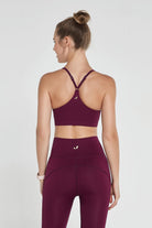 Jerf-Pine Ayarlanabilir İnce Askılı Bra Mor-Spor Sütyeni-4-Milagron.com