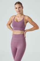 Jerf-Pine Ayarlanabilir İnce Askılı Bra Pastel Lila-Spor Sütyeni-2-Milagron.com