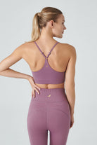 Jerf-Pine Ayarlanabilir İnce Askılı Bra Pastel Lila-Spor Sütyeni-3-Milagron.com