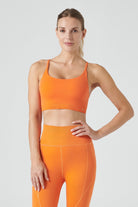 Jerf-Pine Ayarlanabilir İnce Askılı Bra Turuncu-Spor Sütyeni-1-Milagron.com