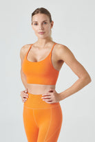 Jerf-Pine Ayarlanabilir İnce Askılı Bra Turuncu-Spor Sütyeni-2-Milagron.com