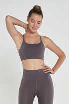 Jerf-Pine Ayarlanabilir İnce Askılı Bra Vizon-Spor Sütyeni-3-Milagron.com