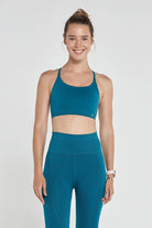 Jerf-Pine Ayarlanabilir İnce Askılı Bra Yeşil-Spor Sütyeni-1-Milagron.com