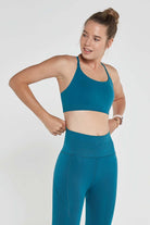 Jerf-Pine Ayarlanabilir İnce Askılı Bra Yeşil-Spor Sütyeni-2-Milagron.com