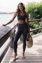 Jerf-Pine Yüksek Bel & Toparlayıcı Tayt Antrasit-Tayt-1-Milagron.com