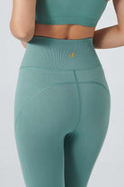 Jerf-Pine Yüksek Bel & Toparlayıcı Tayt Natural Yeşil-Tayt-4-Milagron.com