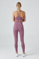 Jerf-Pine Yüksek Bel & Toparlayıcı Tayt Pastel Lila-Tayt-2-Milagron.com