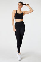 Jerf-Pine Yüksek Bel & Toparlayıcı Tayt Siyah-Tayt-1-Milagron.com