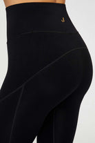 Jerf-Pine Yüksek Bel & Toparlayıcı Tayt Siyah-Tayt-4-Milagron.com