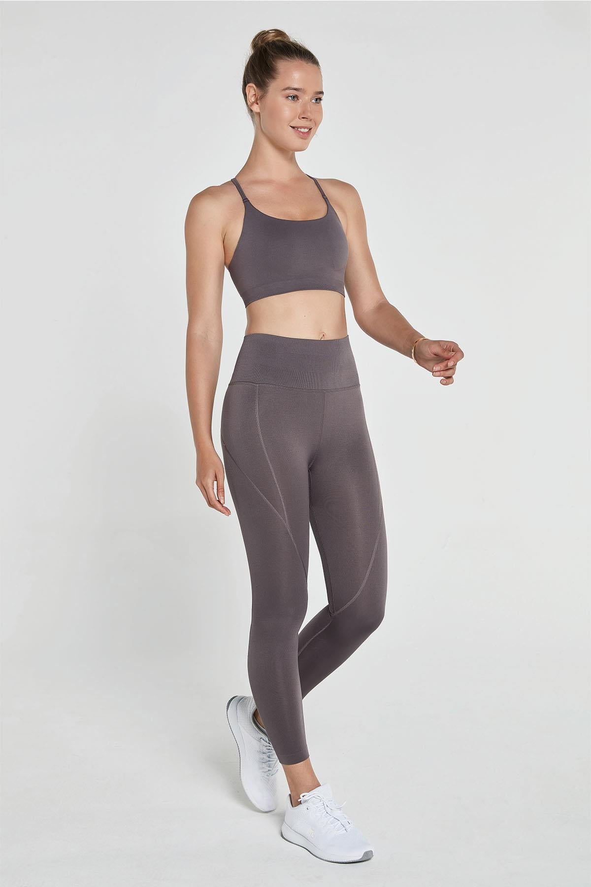 Jerf-Pine Yüksek Bel & Toparlayıcı Tayt Vizon-Tayt-3-Milagron.com