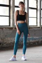 Jerf-Pine Yüksek Bel & Toparlayıcı Tayt Yeşil-Tayt-1-Milagron.com