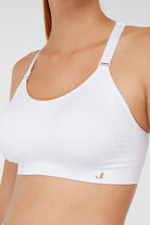 Jerf-Utica Yumuşak & Esnek Yapılı Kaplı Spor Sütyeni Beyaz-Spor Sütyeni-2-Milagron.com