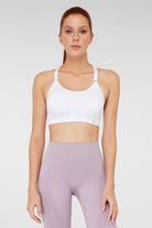 Jerf-Utica Yumuşak & Esnek Yapılı Kaplı Spor Sütyeni Beyaz-Spor Sütyeni-3-Milagron.com