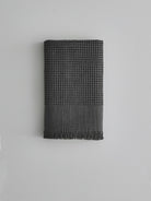 Anika 3'lü Havlu Seti | Antrasit | %100 Doğal Pamuk | 30x50 + 50x90 + 100x150 cm