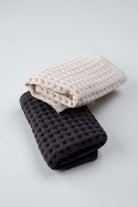 Aqua Line Waffle El Havlusu Seti Antrasit-Krem 30x50