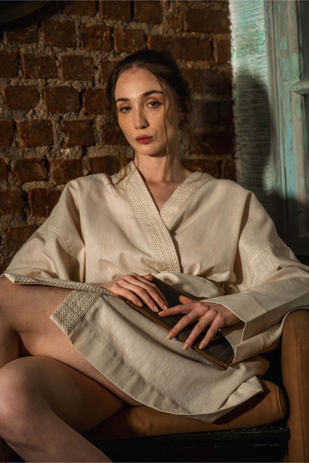 Loom Kadın Kimono | Lonse Linen