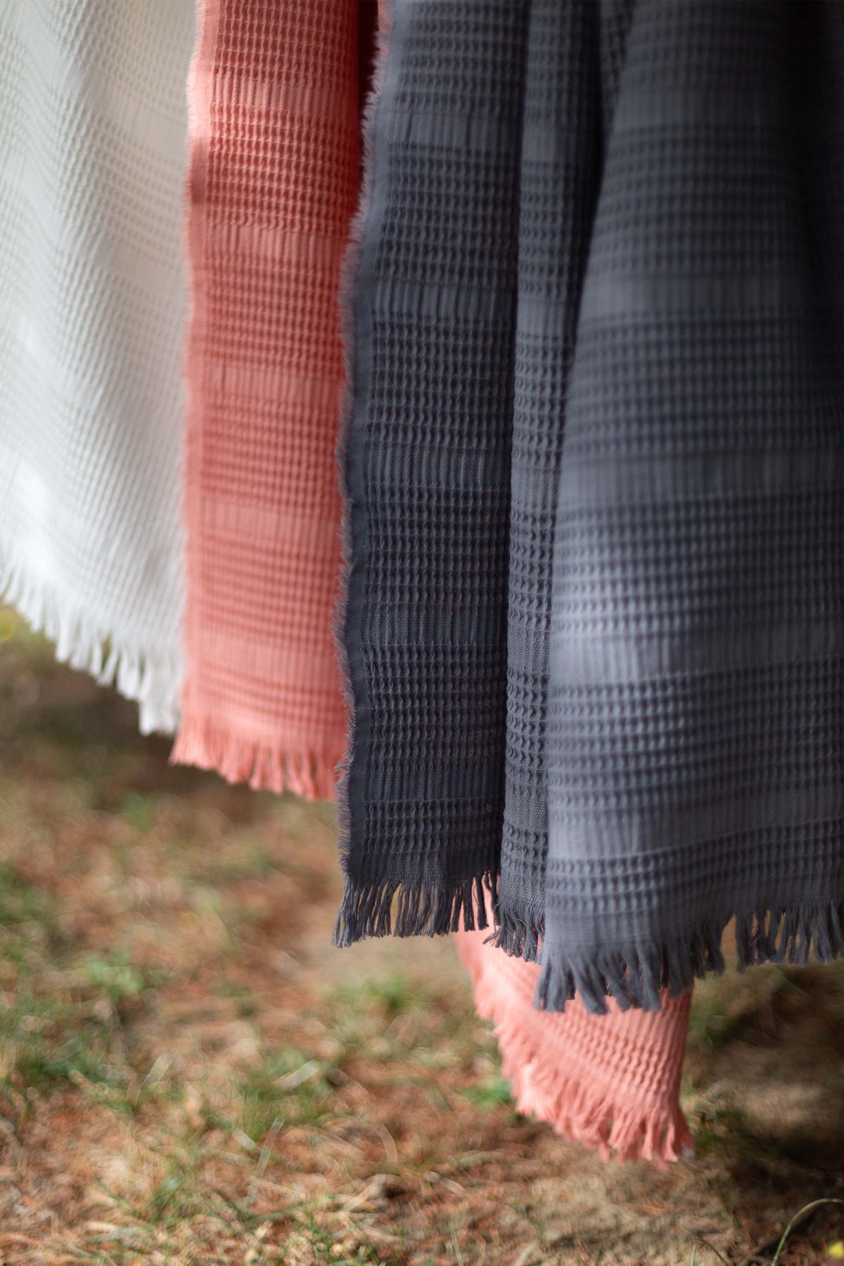 Mira Waffle Koltuk Şalı | TENCEL™ & Pamuk | 4 Renk | 130x170 cm