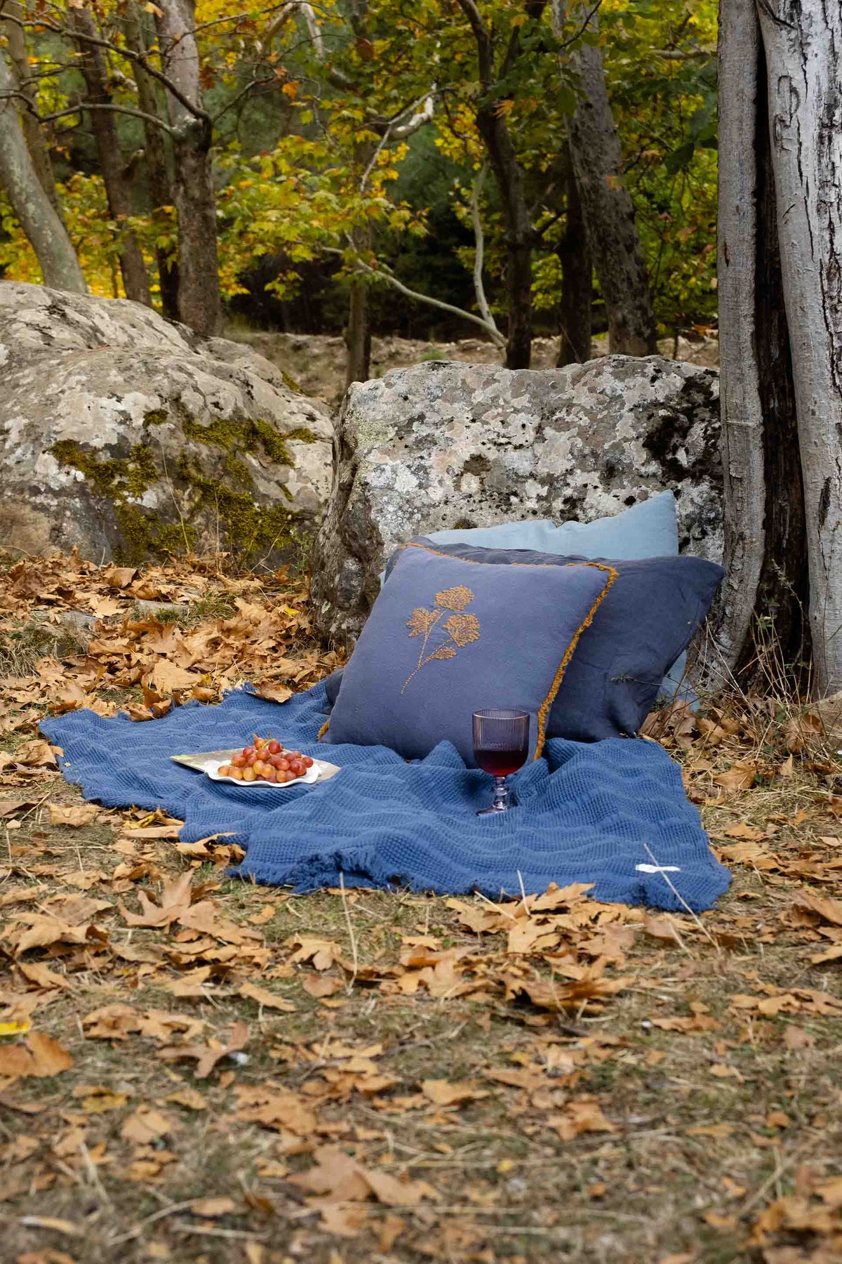 Mira Waffle Koltuk Şalı | TENCEL™ & Pamuk | 4 Renk | 130x170 cm