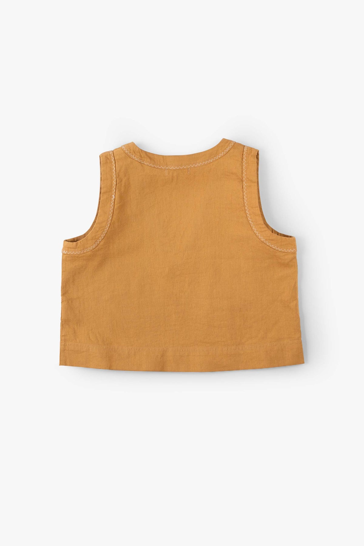 Nina Crop Üst V Yaka Nakış Detaylı
