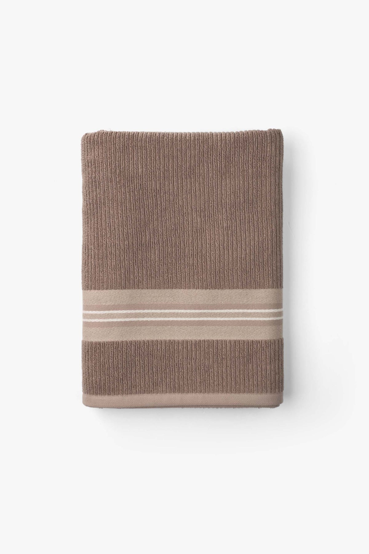 Strada Havlu 3'lü Set | Lyocell & Pamuk | Toprak | 30x50 + 50x90 + 80x150 cm