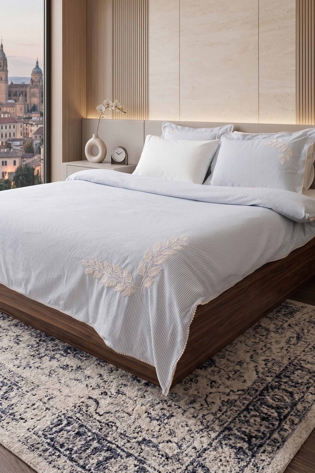 Terra Nevresim Takımı Mavi Taş 240x220