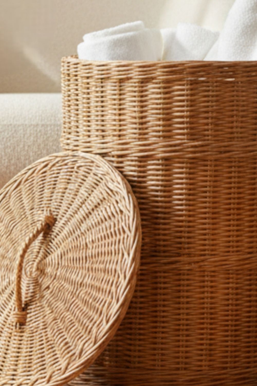 Minty Rattan Organizer Sepet - 1