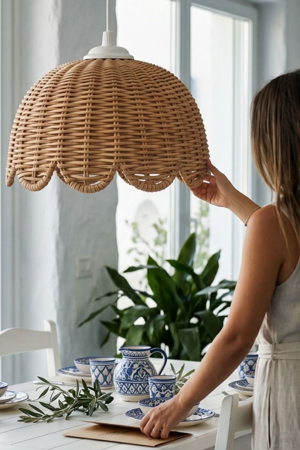 Tulipabig Rattan Sarkıt Avize - 2