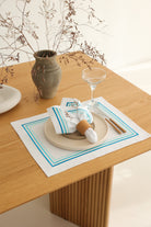 KM Home Collection-2'li Set Aqua Pamuk Peçete-Sunum Aksesuarları-2-Milagron.com