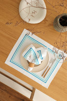 KM Home Collection-2'li Set Aqua Pamuk Peçete-Sunum Aksesuarları-4-Milagron.com
