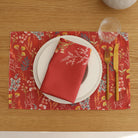 KM Home Collection-2'li Set Bahar Bahçesi Temalı Peçete-Peçete-1-Milagron.com