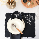 KM Home Collection-2'li Set Bahar Dalı İşlemeli Keten Amerikan Servis-Sunum Aksesuarları-6-Milagron.com