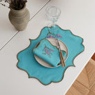 KM Home Collection-2’li Set Bahar Dalı İşlemeli Pamuk Peçete-Peçete-2-Milagron.com