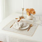 KM Home Collection-2'li Set Boncuk İşlemeli Keten Peçete-Peçete-3-Milagron.com