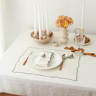 KM Home Collection-2'li Set Çam Ağacı İşlemeli Keten Peçete-Peçete-2-Milagron.com