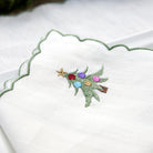 KM Home Collection-2'li Set Çam Ağacı İşlemeli Keten Peçete-Peçete-3-Milagron.com