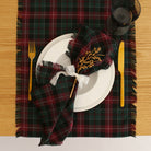 KM Home Collection-2'li Set Ekose Püsküllü Amerikan Servis-Sunum Aksesuarları-3-Milagron.com