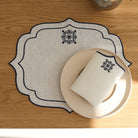 KM Home Collection-2’li Set Geometrik Model Peçete-Peçete-1-Milagron.com