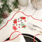 KM Home Collection-2'li Set Hediye İşlemeli Amerikan Servis-Sunum Aksesuarları-3-Milagron.com