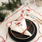 KM Home Collection-2'li Set Hediye İşlemeli Peçete-Peçete-2-Milagron.com