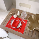 KM Home Collection-2'li Set Kar Tanesi İşlemeli Pamuk Peçete-Peçete-5-Milagron.com