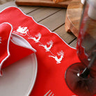 KM Home Collection-2'li Set Kızak İşlemeli Pamuk Amerikan Servis-Sunum Aksesuarları-2-Milagron.com