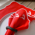 KM Home Collection-2'li Set Kızak İşlemeli Pamuk Peçete-Peçete-2-Milagron.com