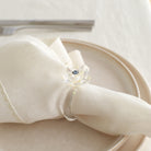 KM Home Collection-2'li Set Kristal Çiçek Motifli Peçetelik-Peçete-2-Milagron.com