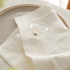 KM Home Collection-2'li Set Kristal Çiçek Motifli Peçetelik-Peçete-6-Milagron.com