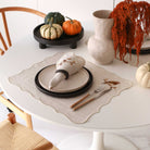 KM Home Collection-2'li Set Kuş İşlemeli Keten Amerikan Servis-Sunum Aksesuarları-3-Milagron.com