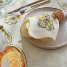 KM Home Collection-2'li Set Limon İşlemeli Pamuk Peçete-Peçete-3-Milagron.com