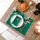 KM Home Collection-2'li Set Noel Şapkası Temalı Pamuk Amerikan Servis-Sunum Aksesuarları-4-Milagron.com