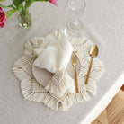 KM Home Collection-2'li Set Püsküllü Peçetelik-Peçete-1-Milagron.com